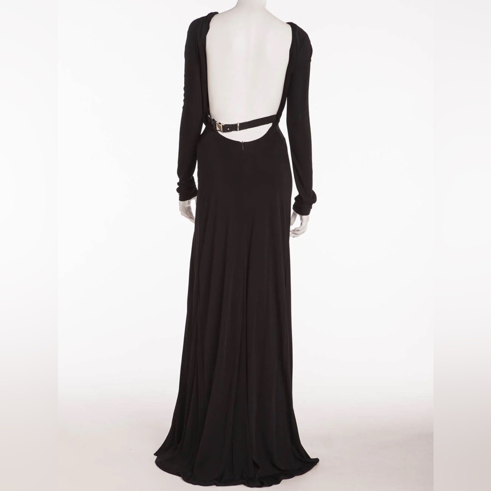 Gucci Open Back Belted Slit Dress - Picture 7 of 13